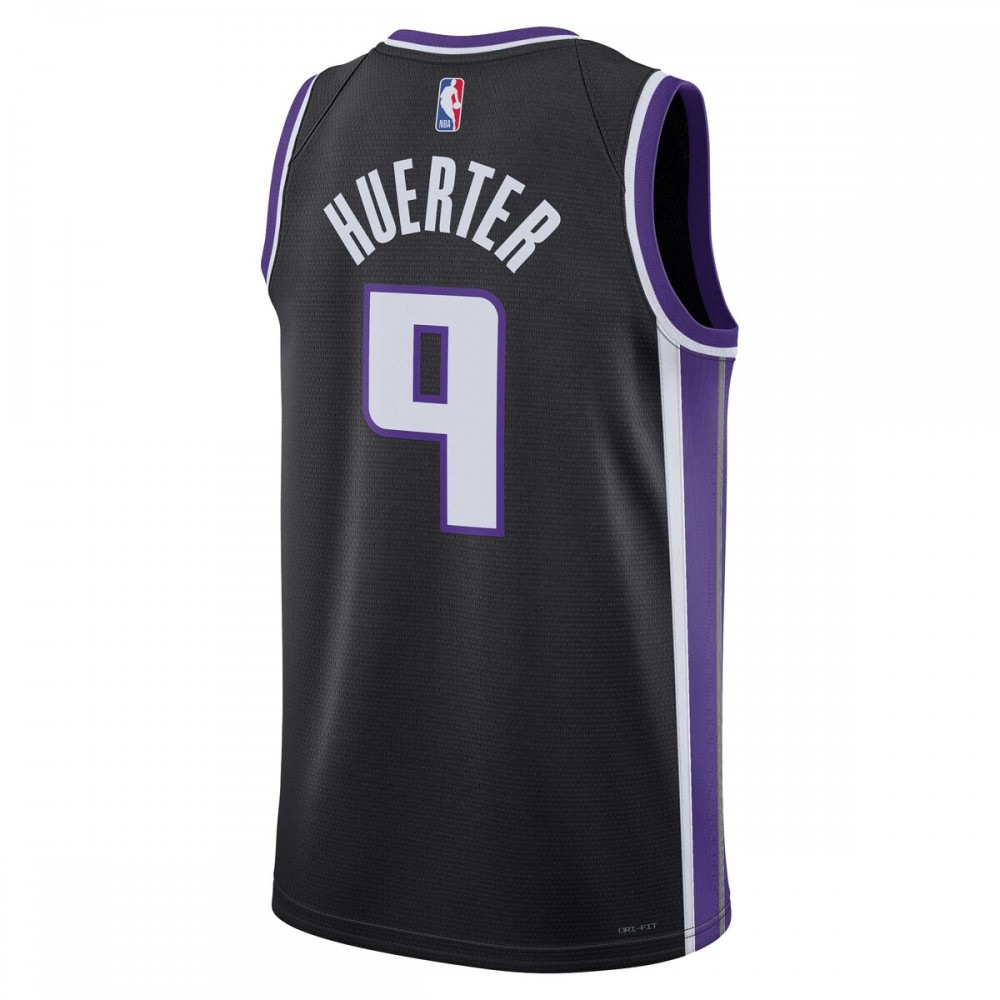 Kevin Huerter Sacramento Kings Unisex Swingman Jersey - Icon Edition - Black-Pro Kit Vault | Brand New 26/27 Sports Jerseys